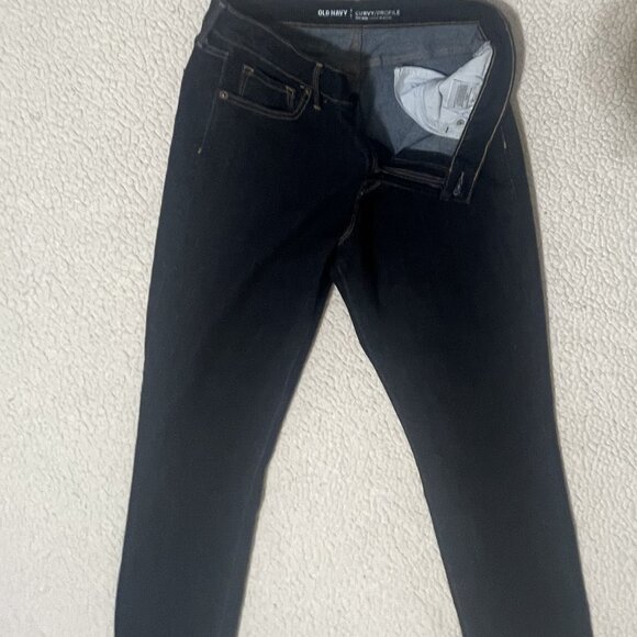 Old Navy Curvy Profile Jeans - Mid Rise - 12 reg - Dark Denim - - Picture 2 of 3